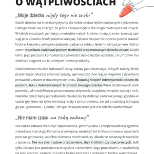 Suplement Zabawa do e-booka Szkoła Jedzenia Warzyw